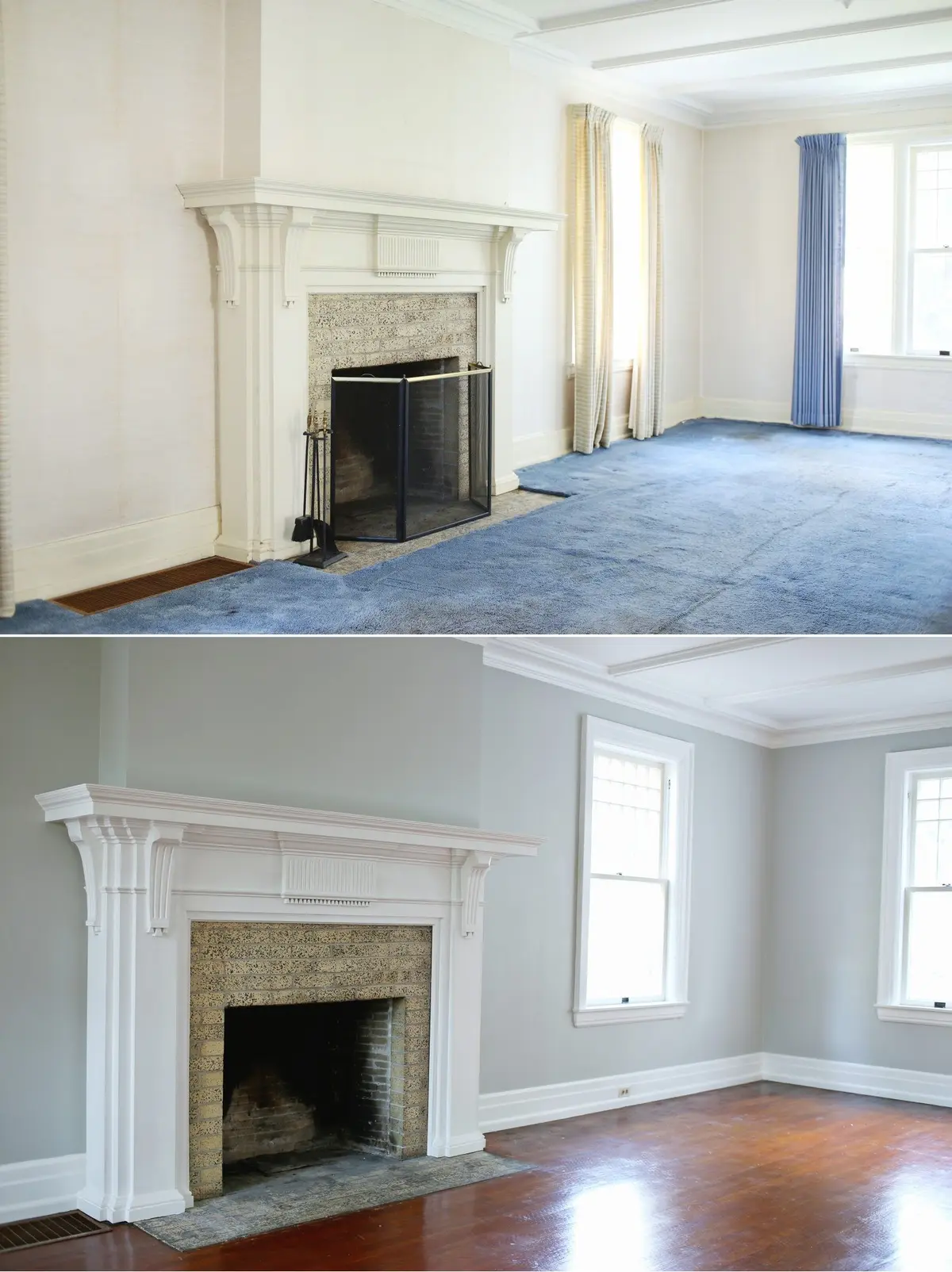 Living room painting transformation Killarney before and after